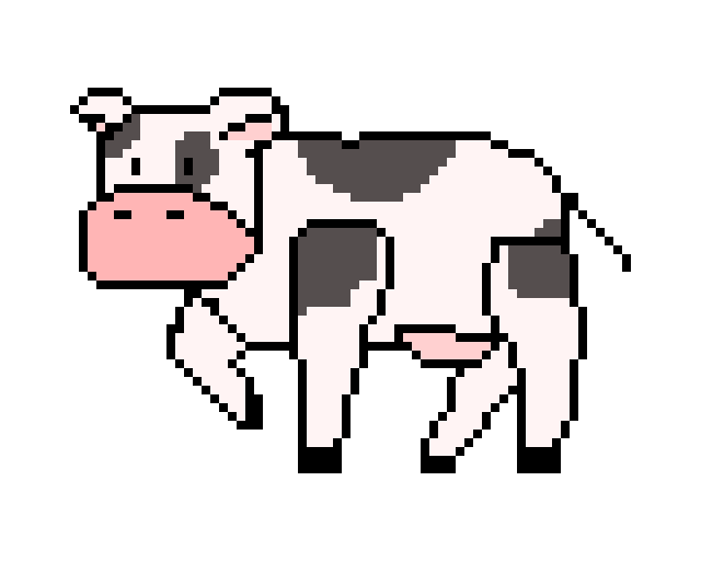 a walking cow